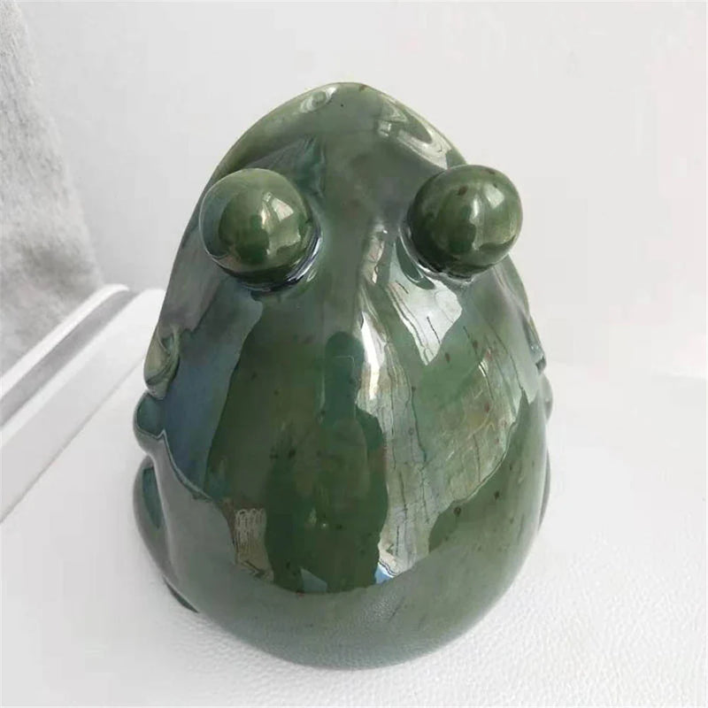 Afralia™ Ceramic Animal Storage Can: Home Decoration & Organizer Frog Pelican Shark Figurine