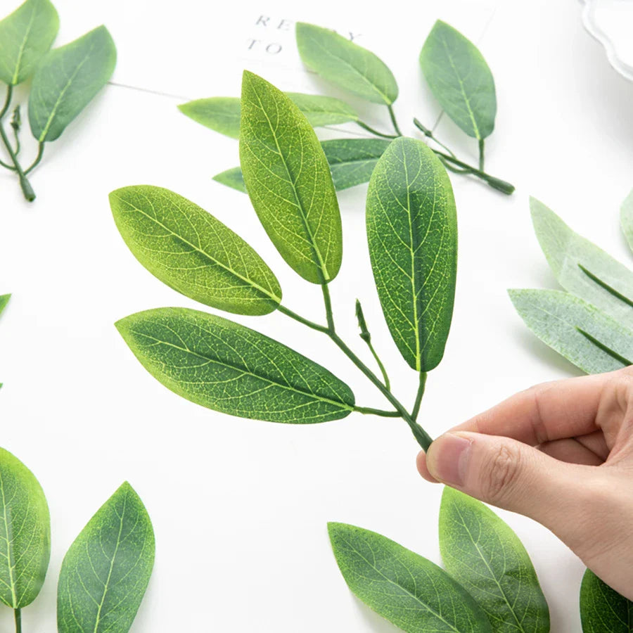 Afralia™ Silk 4Leaf Fake Plants for Wedding Party DIY Crafts Photography Props Home Decor