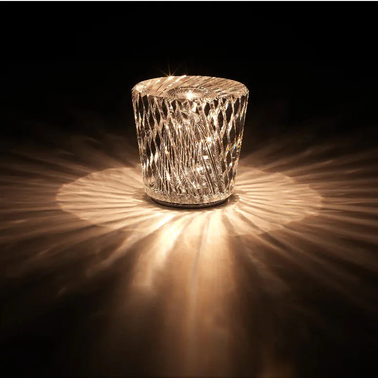 Afralia™ Crystal Diamond Night Light | Rechargeable LED Table Lamp