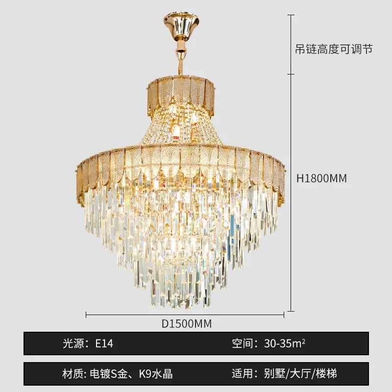 Afralia™ Shell Art Color Chandelier Luxury Lighting for Living & Dining Rooms