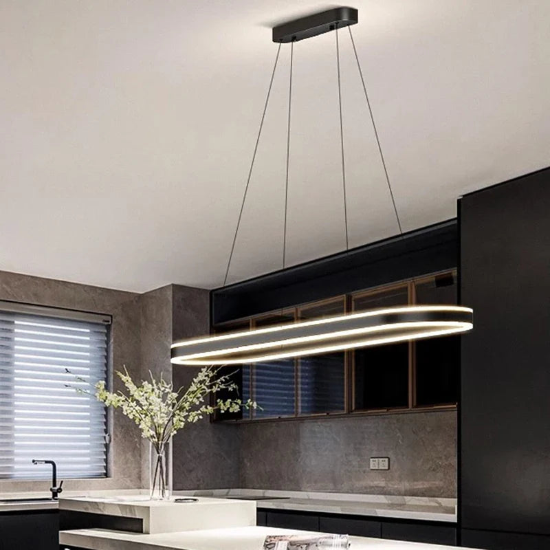 Afralia™ Modern Pendant Light Chandelier Ceiling Lamp LED Indoor Decor Lighting