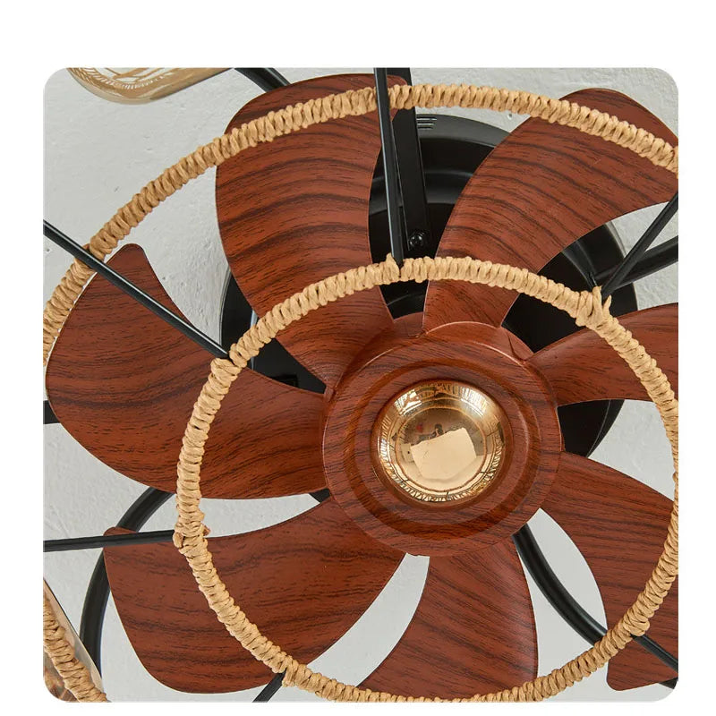 Afralia™ Retro Fan Light with APP Control for Dining Room, Living Room, Bedroom.