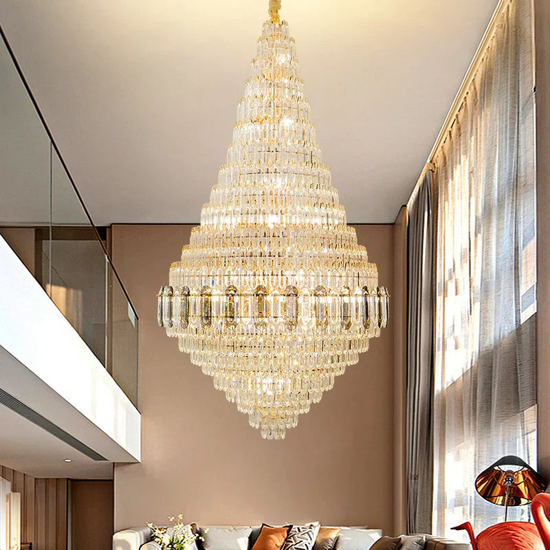 Afralia™ Hollow Chandelier: Luxury Spiral Staircase & Living Room Light for Hotel Lobby