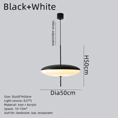 Afralia™ UFO Design Led Acrylic Pendant Light for Kitchen and Dining Room