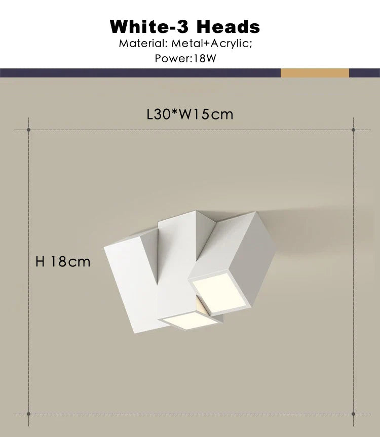 Afralia™ 22W Dimmable Square LED Ceiling Spot Light for Indoor Lighting