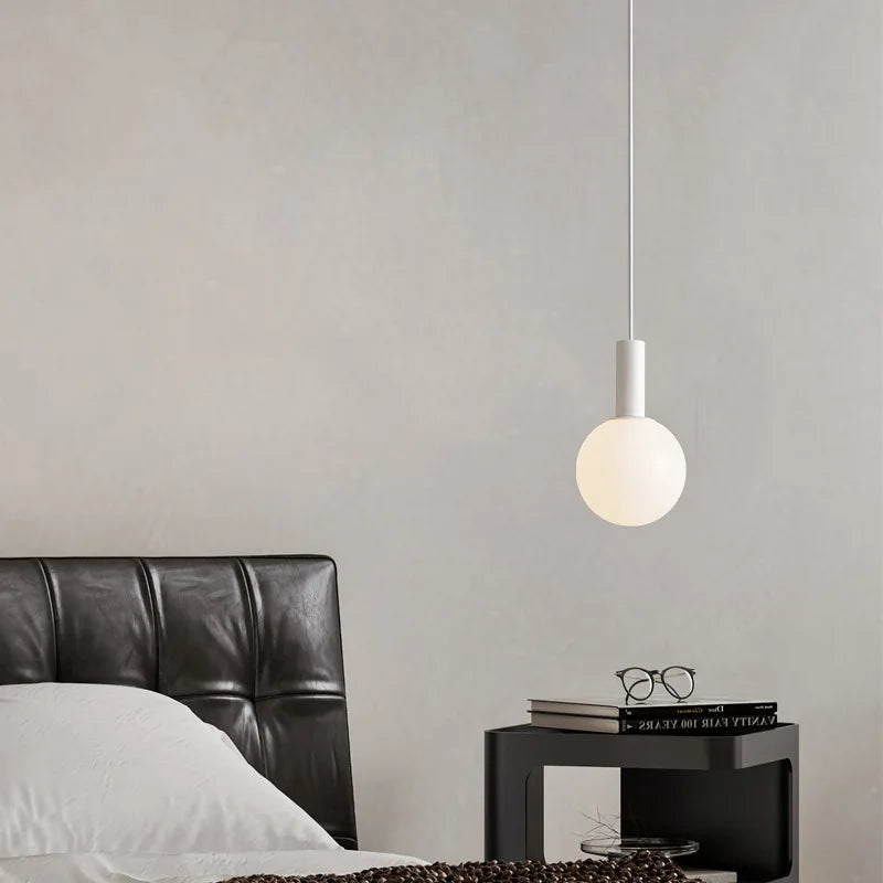 Afralia™ Nordic Design Black White Pendant Lights Modern Minimalist G9 LED Bedside Wall Lamp