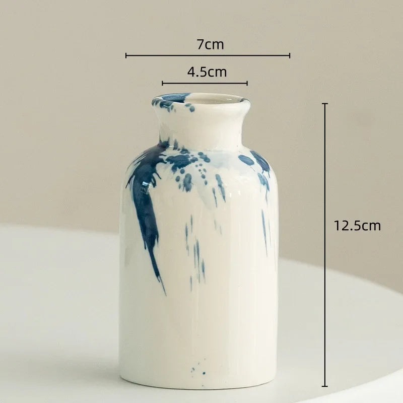 Afralia™ Graffiti Ceramic Vase for Stylish Flower Arrangements