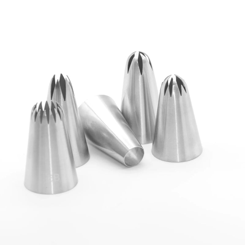 Afralia™ Stainless Steel Cake Decoration Nozzles Set for Baking & Pastry