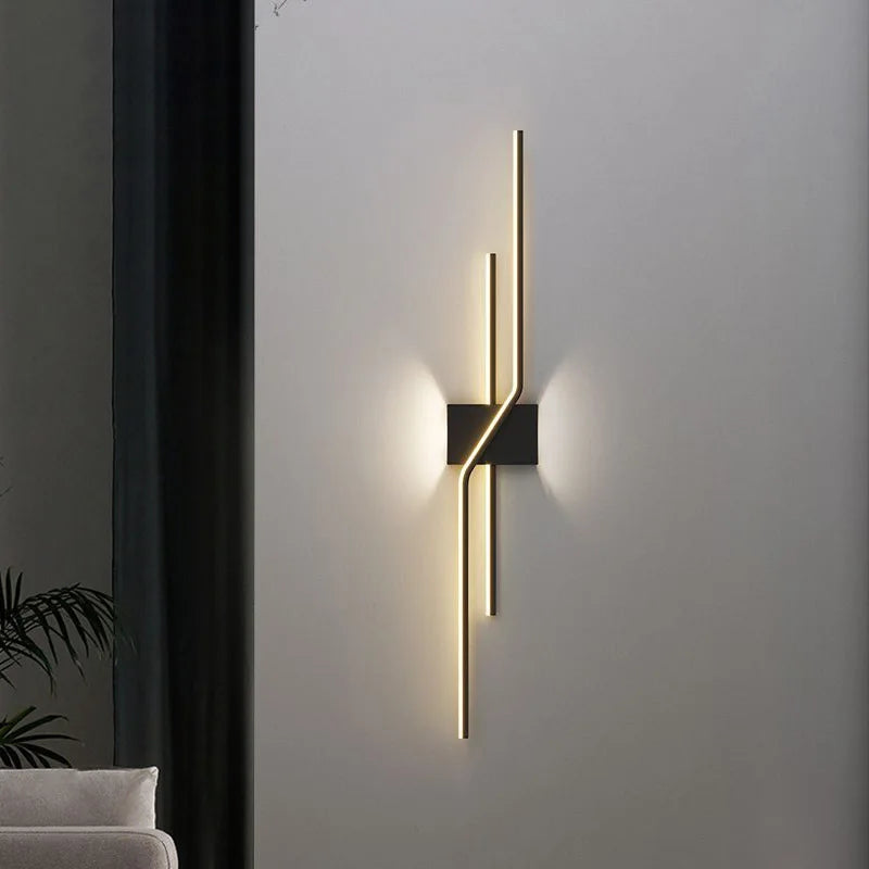 Afralia™ Modern Minimalist LED Wall Light Black White Up Down Lighting Indoor Lustre