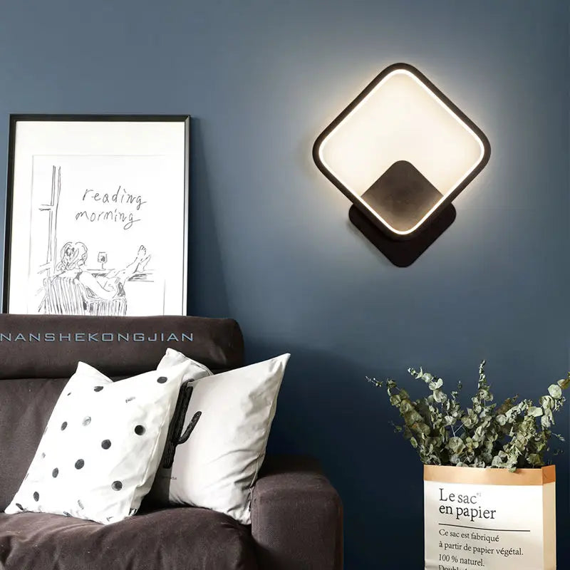 Afralia™ Modern LED Ring Wall Light for Restaurant, Living Room, Bedroom
