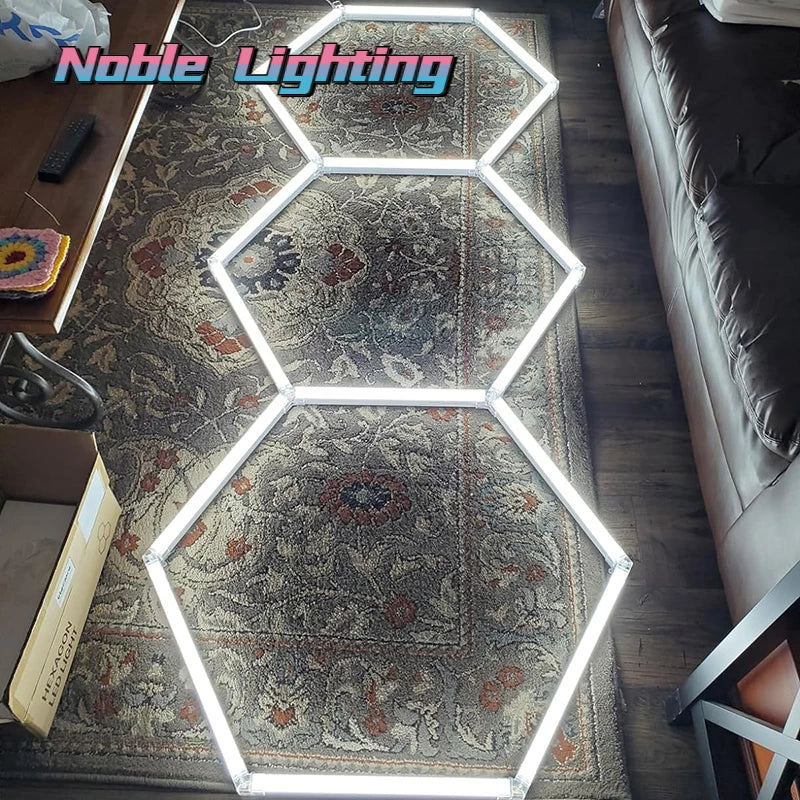 Afralia™ Honeycomb LED Ceiling Light: Custom Link for Worksop Gym