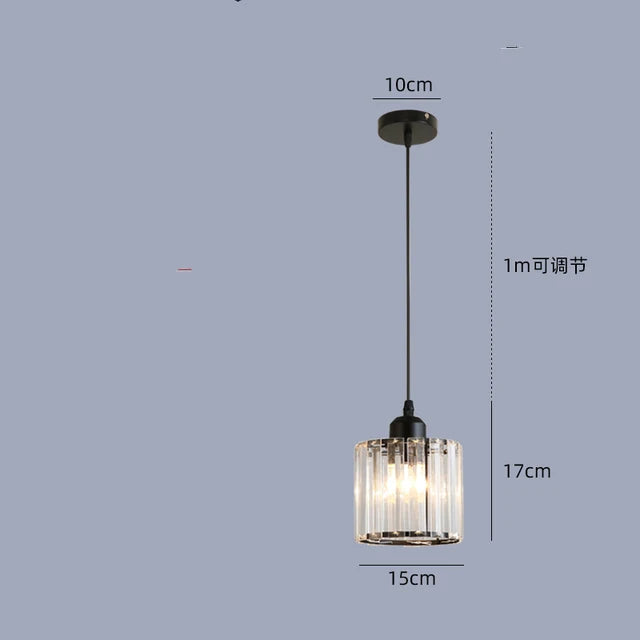 Afralia™ Crystal Chandelier Luxury Ceiling Lamp LED Modern Pendant Light for Indoor Spaces