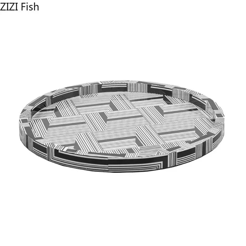 Afralia™ Zebra Stripes Jewelry Box – Natural Wood Rectangle Cosmetic Jar Storage