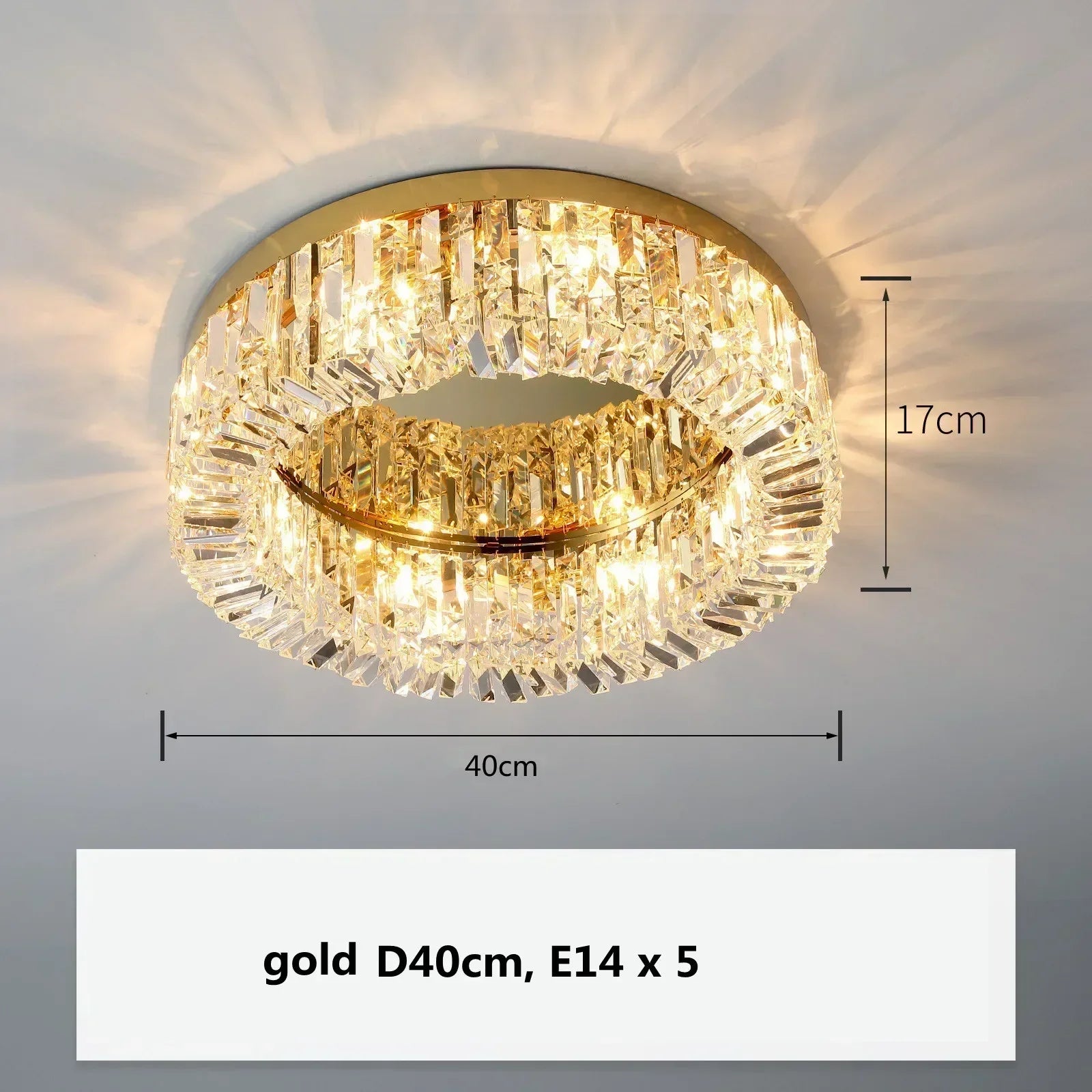 Afralia™ Gold Crystal Pendant Chandelier for Modern Dining Room Lighting