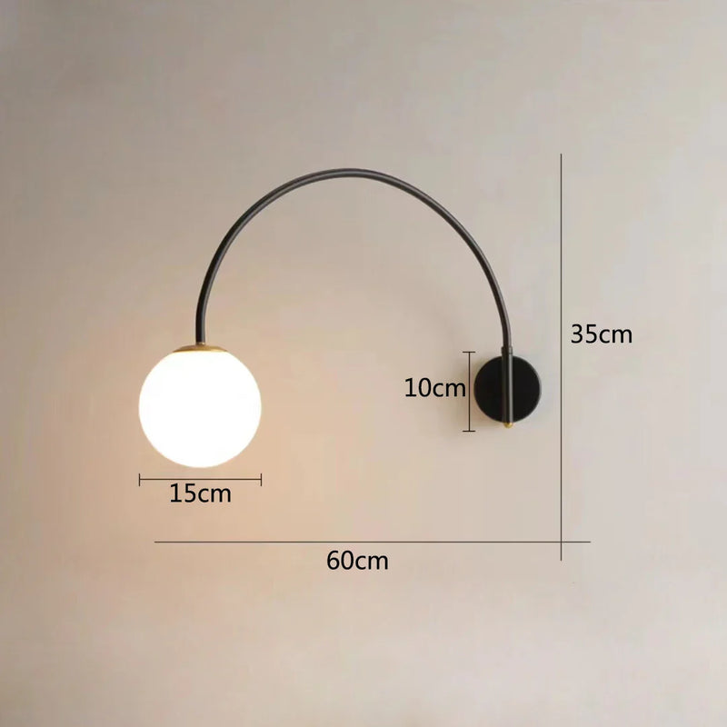 Nordic LED Wall Lamp by Afralia™ - Modern, Multifunctional, Long Rod Design