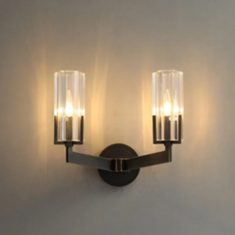 Afralia™ Modern Brass Wall Sconces Glass Wall Lighting for Living Room and Bedroom