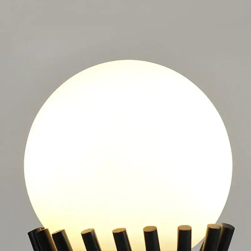 Afralia™ Small Waist Gold Bedside LED Desk Lamp - Nordic Modern Minimalist Design