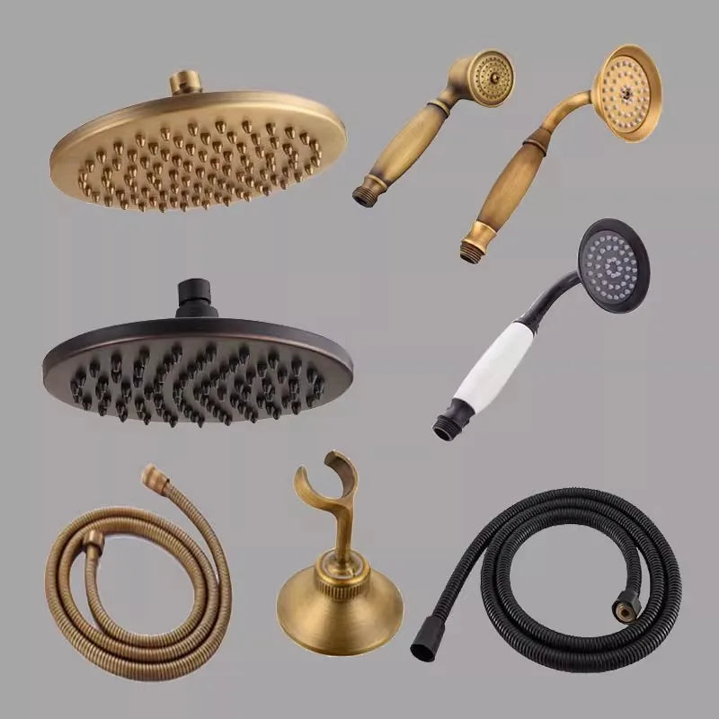 Afralia™ Antique Handheld Shower Head Holder Plumbing Hose Bidet Sprayer Stand