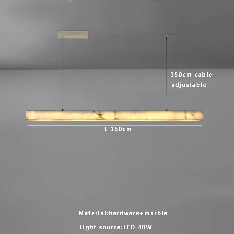 Afralia™ Marble Stone Ceiling Chandelier - Elegant Dining Room Kitchen Island Lighting