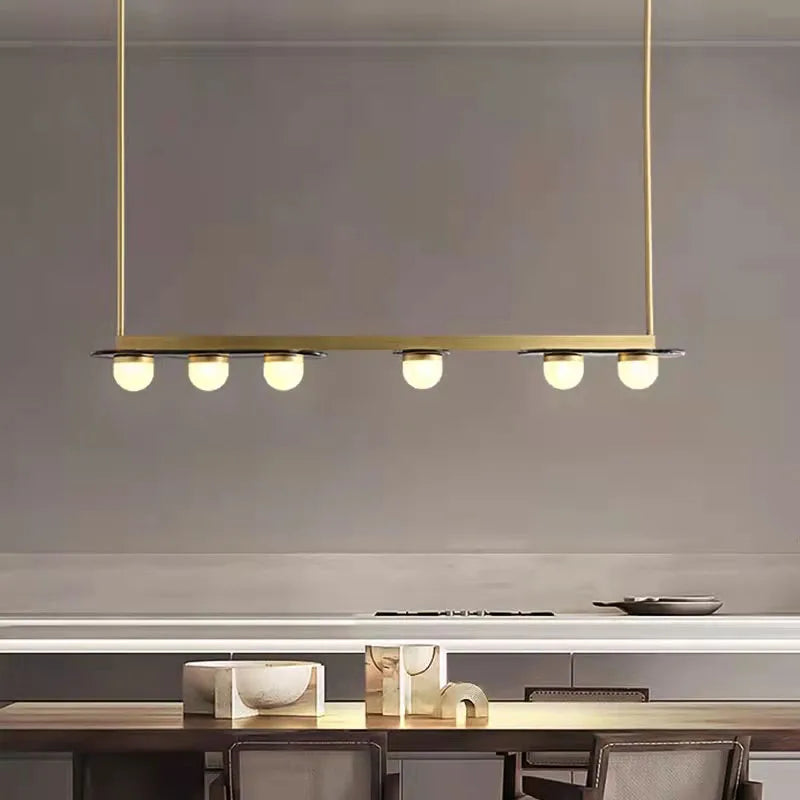 Afralia™ Gray Glass LED Chandeliers: Modern Art Deco Lighting for Dining Room, Kitchen & Parlor