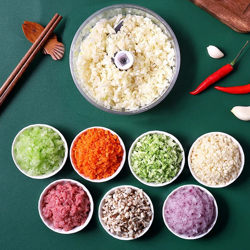 Afralia™ Kitchen Garlic Ginger Chopper Grinder Cutter Meat Crusher Vegetable