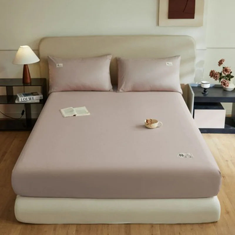 Afralia™ Soft Cotton Anti-Slip Fitted Sheet: European Skin-Friendly Mattress Protector