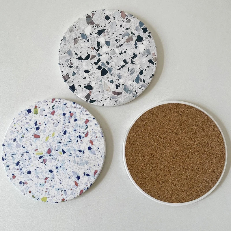 Afralia™ Diatomite Coaster: Quick-drying & Non-slip Mug Mat for Table Decoration & Insulation