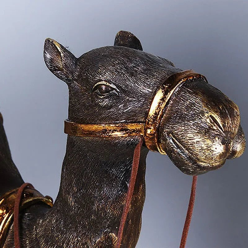 Afralia™ Camel Dromedary Indian Style Sculpture - Home Decor Figurine