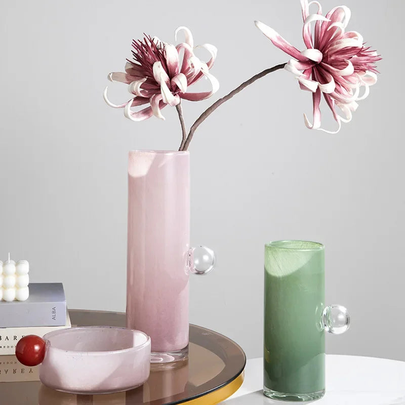 Afralia™ Glass Vase Geometric Sphere Fruit Bowl Storage Container for Flowers and Accessories