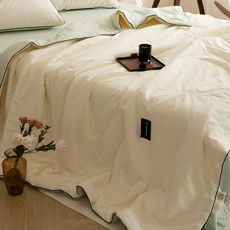 Afralia™ Ice Cream Cool Feel Light Summer Quilt - Skin-Friendly & Breathable