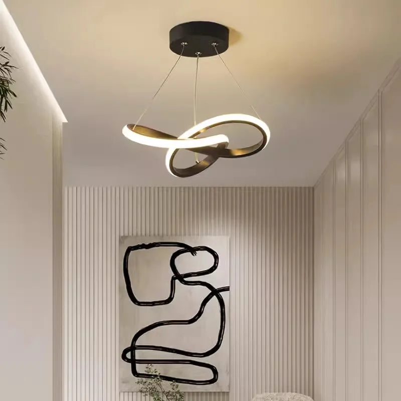 Afralia™ LED Strip Modern Pendant Light for Home Decor Fixtures