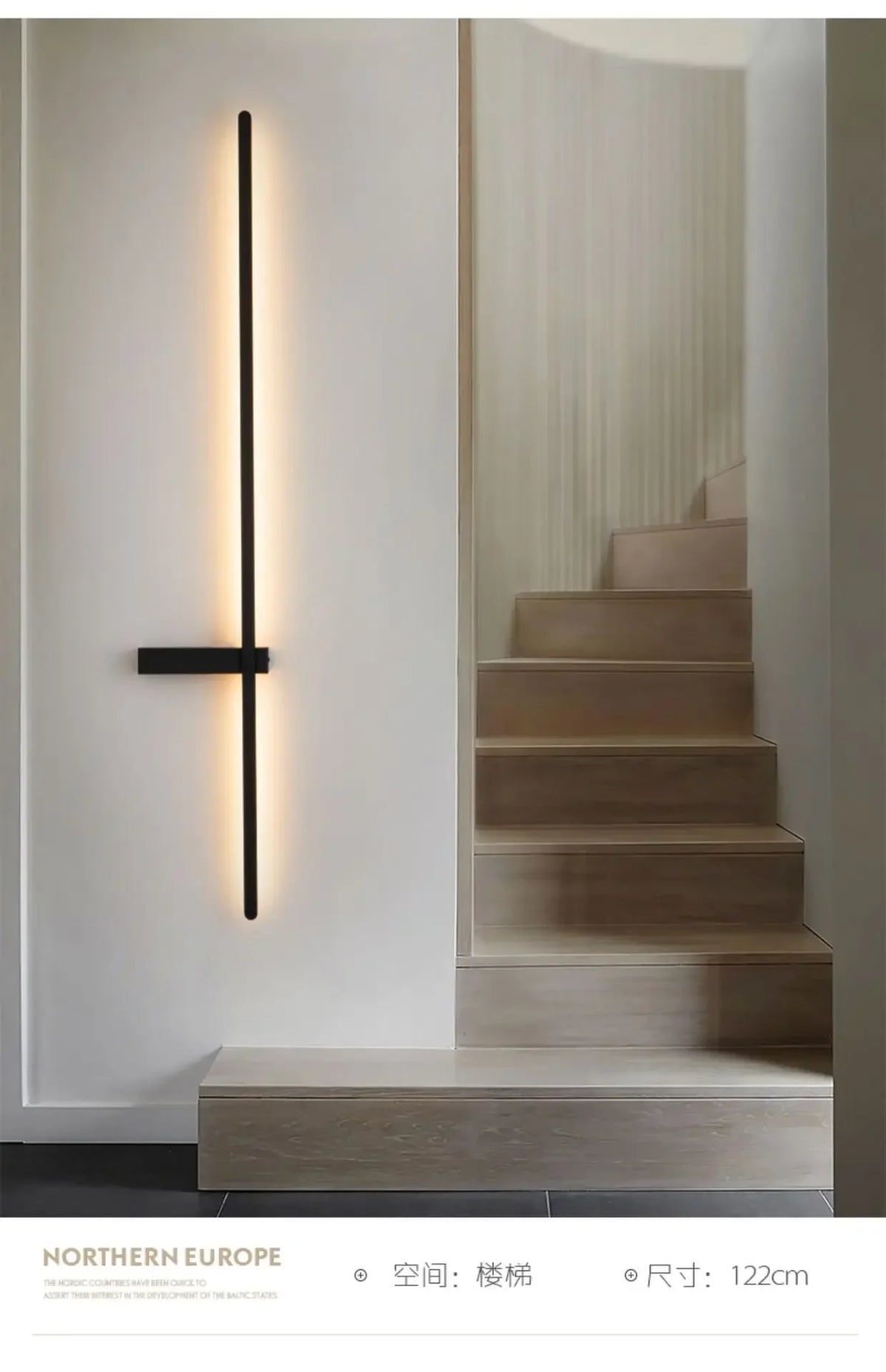 Afralia™ Modern Minimalist Strip Lighting: Aluminum Bedroom Living Room Wall Lamp