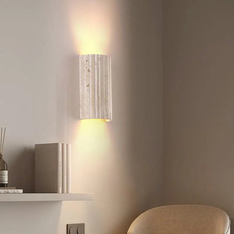 Afralia™ Yellow Cave Stone Wall Light Fixture for Home Decor and Lighting Integration
