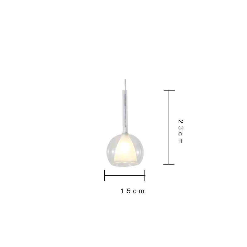 Afralia™ Designer Glass Chandelier Pendant Light for Dining Room Kitchen Loft Home Decor