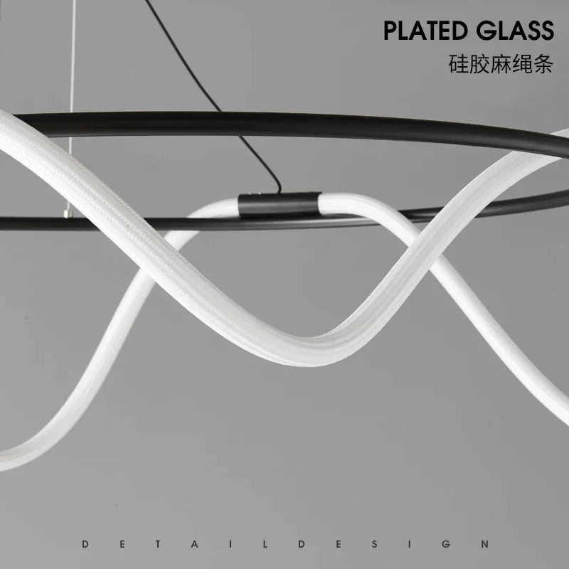 Afralia™ Luxe Ring Chandelier: Modern, Simple, Elegant Lighting for Home, Restaurant, and Bar