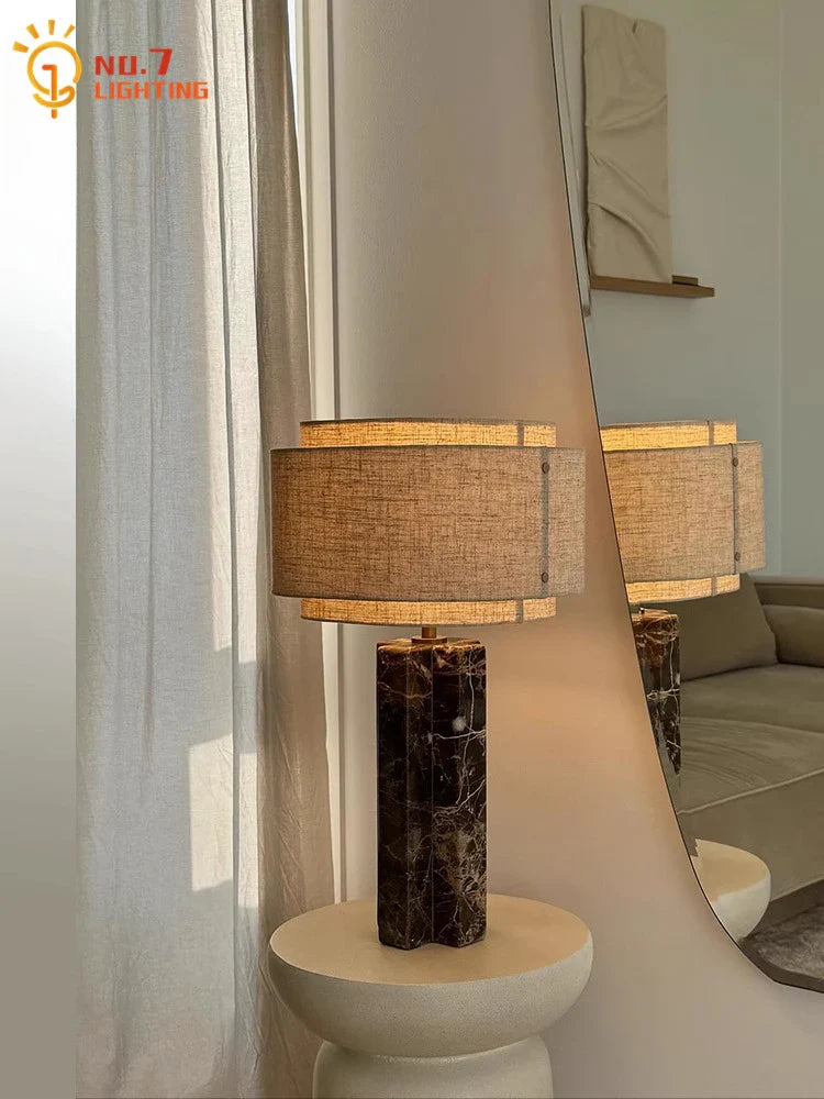 Afralia™ Marble Table Lamp LED E27 Modern Minimalist Design