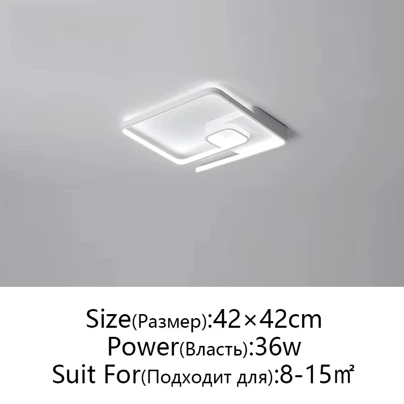 Afralia™ Modern Nordic Art LED Ceiling Lamp for Bedroom & Study