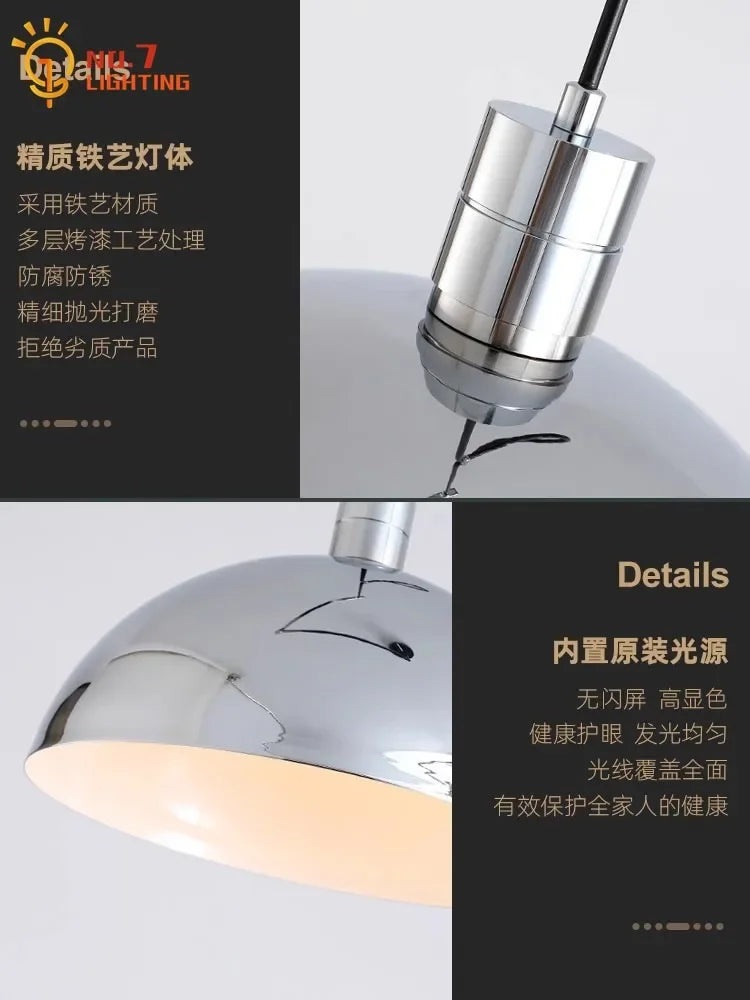 Afralia™ Retractable Pendant Lights LED E27 Modern Hanging Lamp for Restaurant, Living Room, Cafe