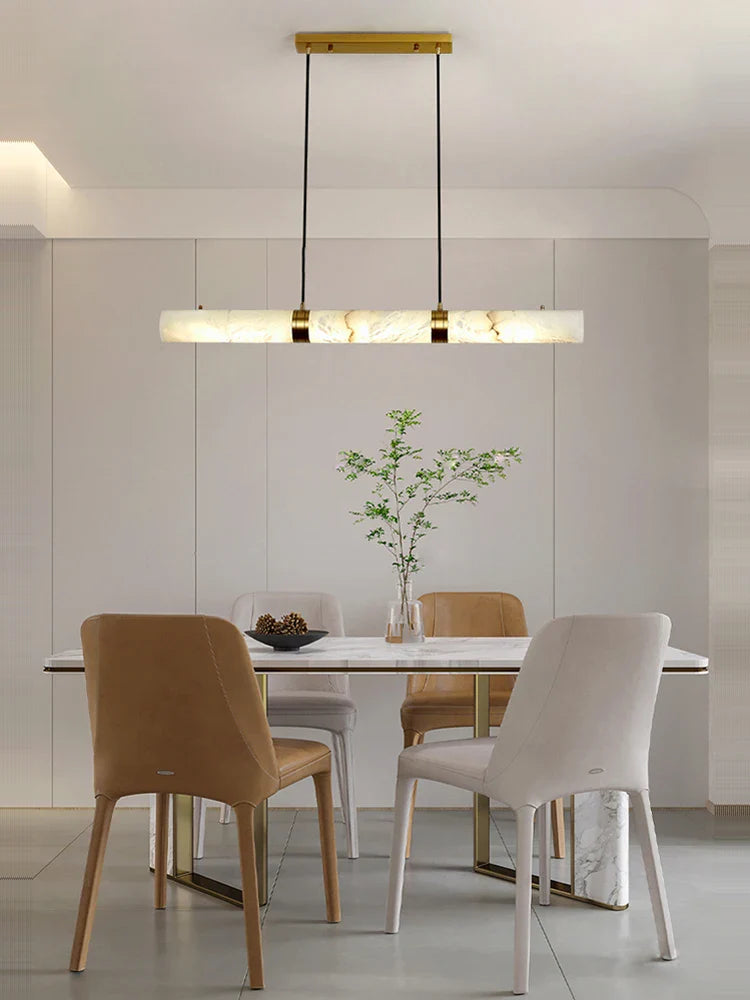 Afralia™ Black Silver Lucite Cylinder Pendant Light - Adjustable Hanging Ceiling Fixture