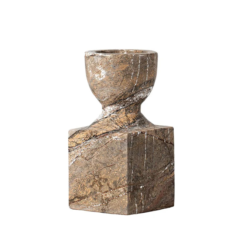 Marble Candle Holder by Afralia™: Vintage Decor for Wedding & Christmas