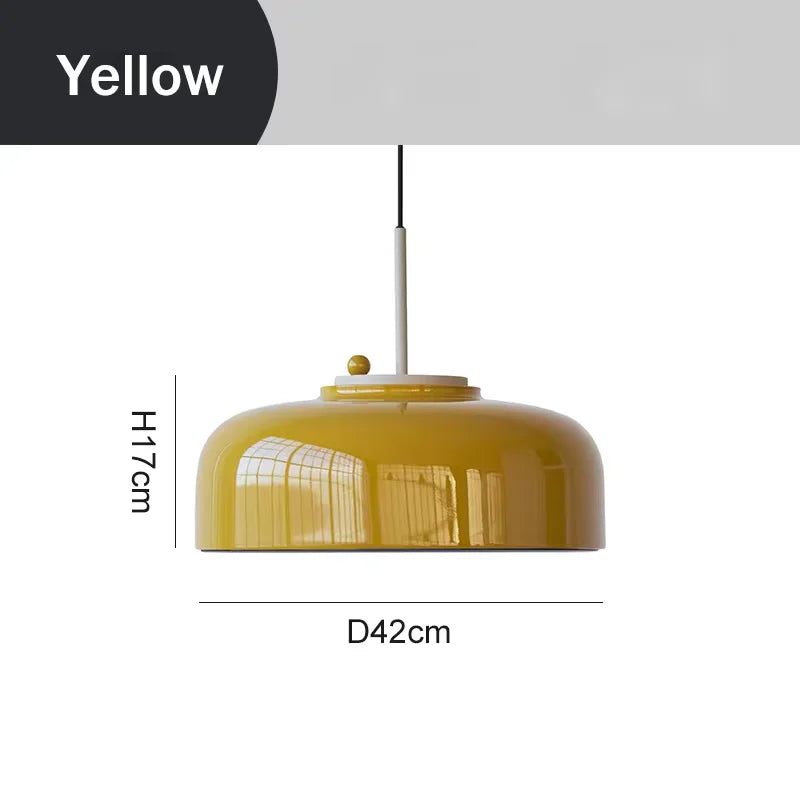 Afralia™ Seated Podgy Pendant Lamps: Nordic Yellow Minimalist Unique Lighting for Dining Room