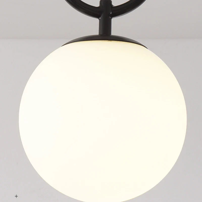 Afralia™ Glass Ceiling Lamp: Modern Nordic LED Lighting Fixture for Bedroom, Hallway, Bedside