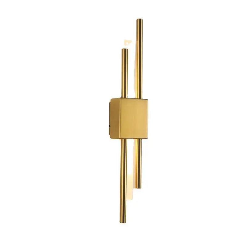 Afralia™ Art Deco Gold LED Wall Sconce with Marble Accent - Modern Bedroom & Living Room Lighting