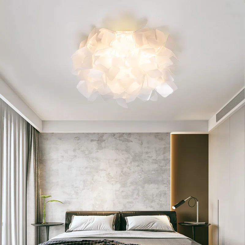 Afralia™ Petal Chandelier Light Luxury Nordic Feather Ceiling Lamp