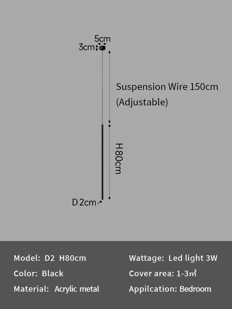 Afralia™ Modern LED Pendant Lights for Bedroom and Living Room Decor