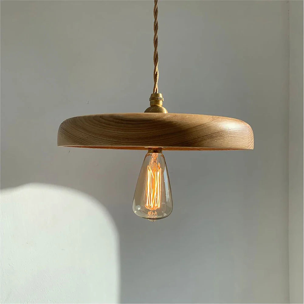 Afralia™ Wood Pendant Lights, Creative Art Hanging Lamps for Restaurant, Bar, Bedside