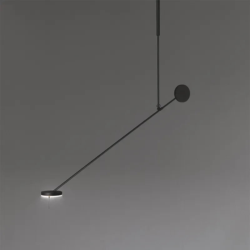Afralia™ Nordic Black Ceiling Chandelier for Home Decor & Restaurant Lighting