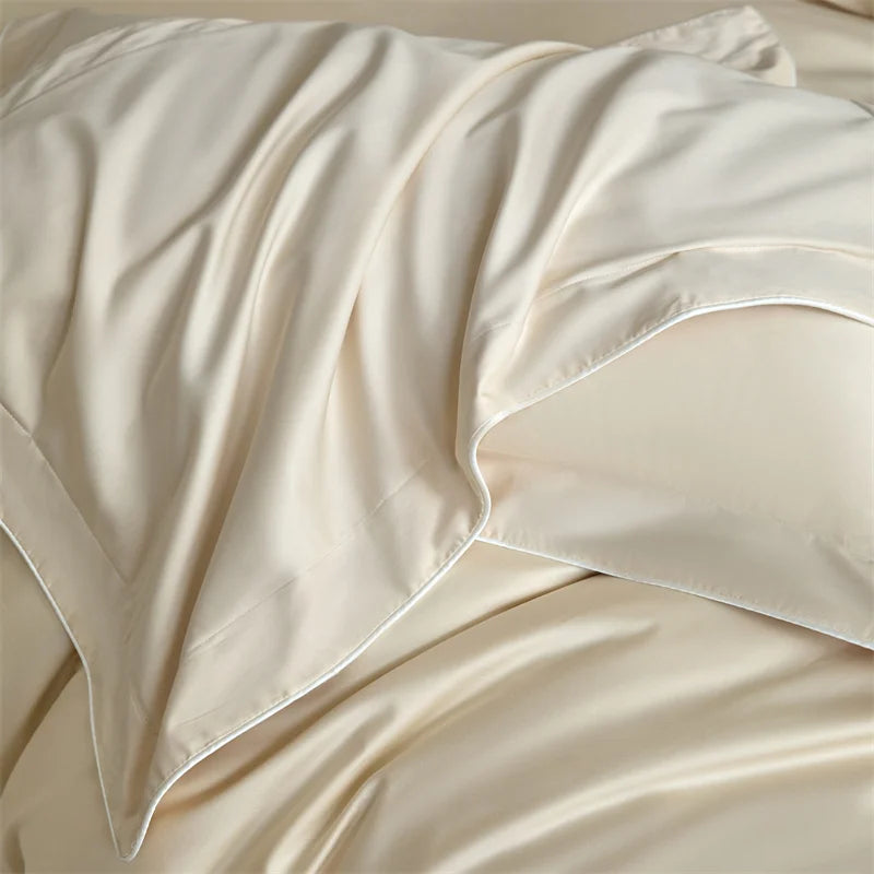 Afralia™ Luxury 600TC Egyptian Cotton Bedding Set: Duvet, Bed Sheet, Pillowcases - Queen King Size