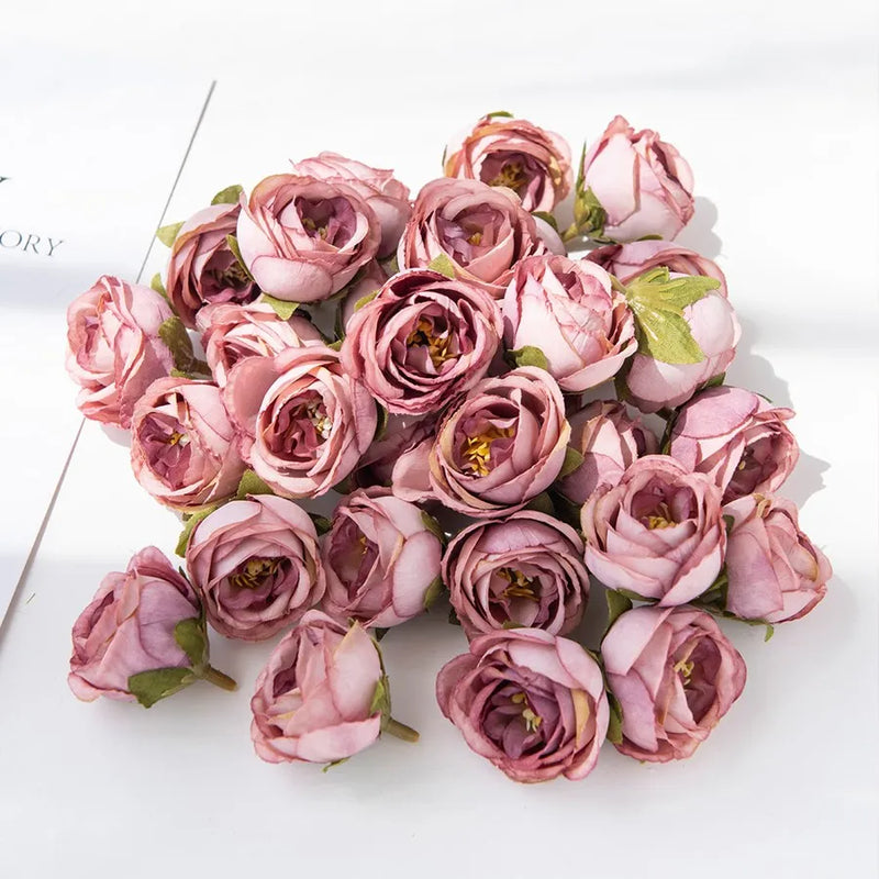 Afralia™ Silk Tea Bud Roses: Home, Wedding, Christmas, DIY Decorations, Artificial Flowers