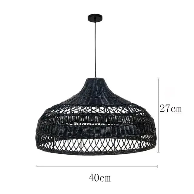 Afralia™ Zen Art Woven Chandelier for Retro Bedroom and Study Room